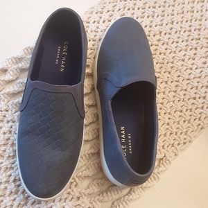 Cole Haan Grand crosscourt slip on blue sneakers